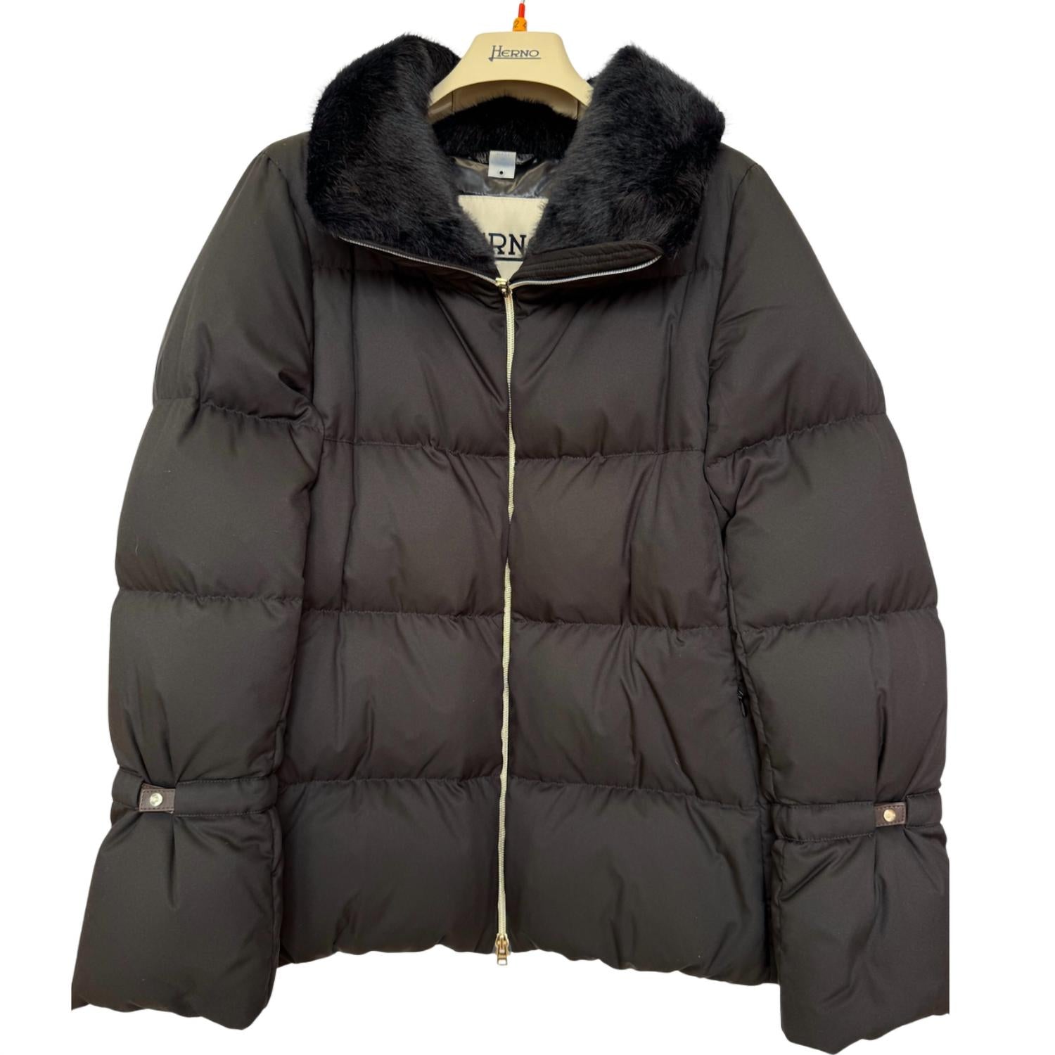 Herno - Faux Fur Collar Jacket