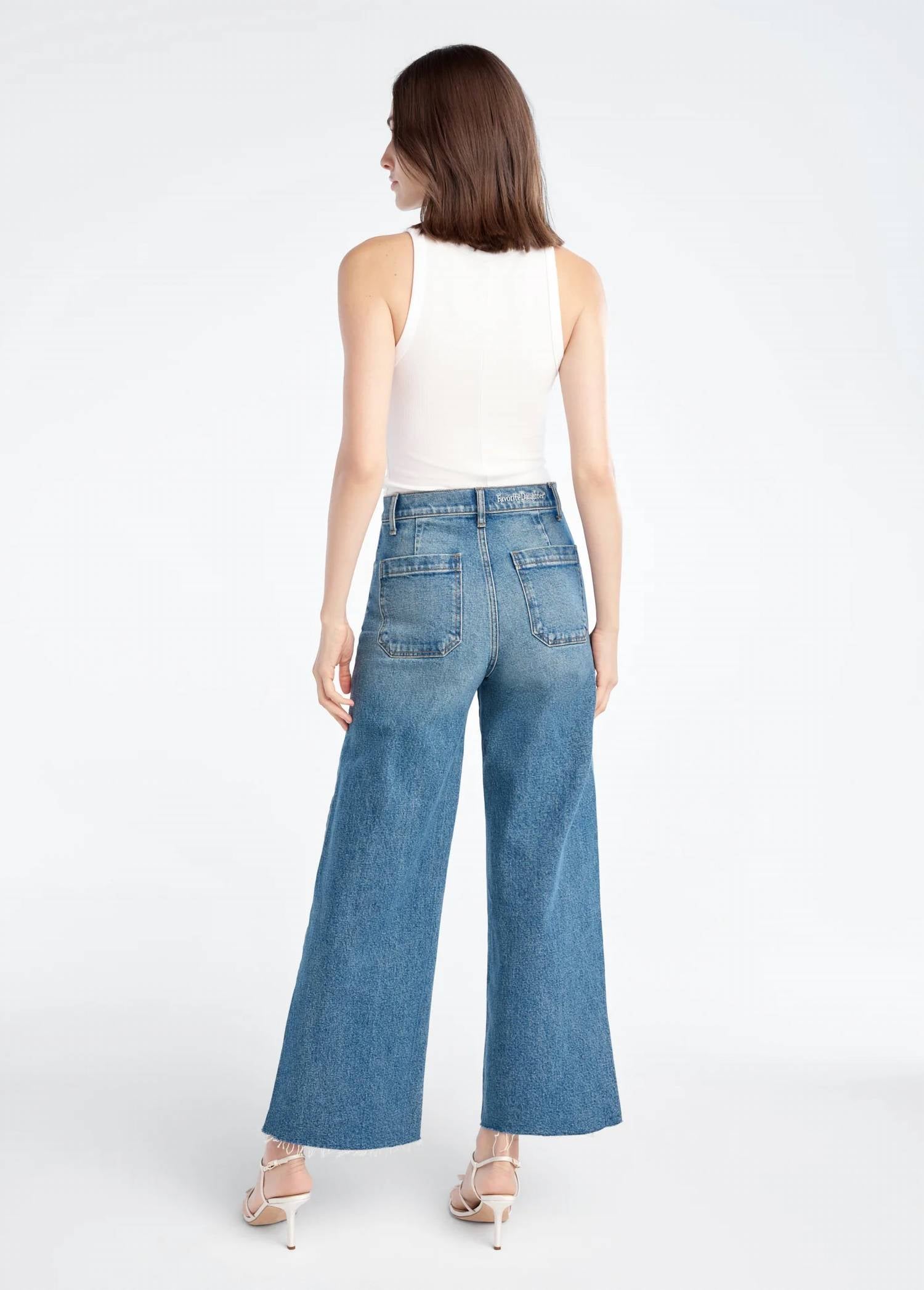 Favorite Daughter - The Mischa Super High Rise Wide Leg Ankle Jeans