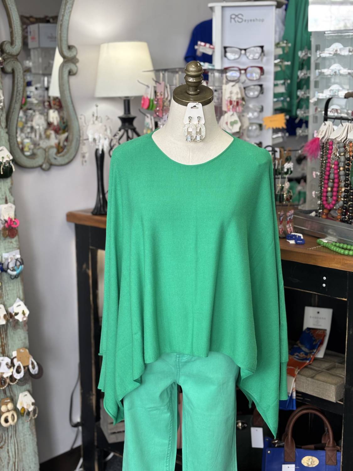 Renuar Women's Top Tier Sweater in jade - women's sweater