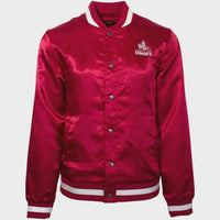 HOOEY Men's Bomber Rodeo Satin Jacket in red - men's jacket