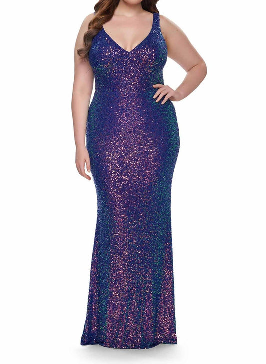 La Femme - Long Sequin Prom Dress
