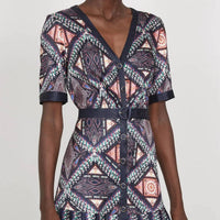 Saloni - Lea Shirt Midi Dress