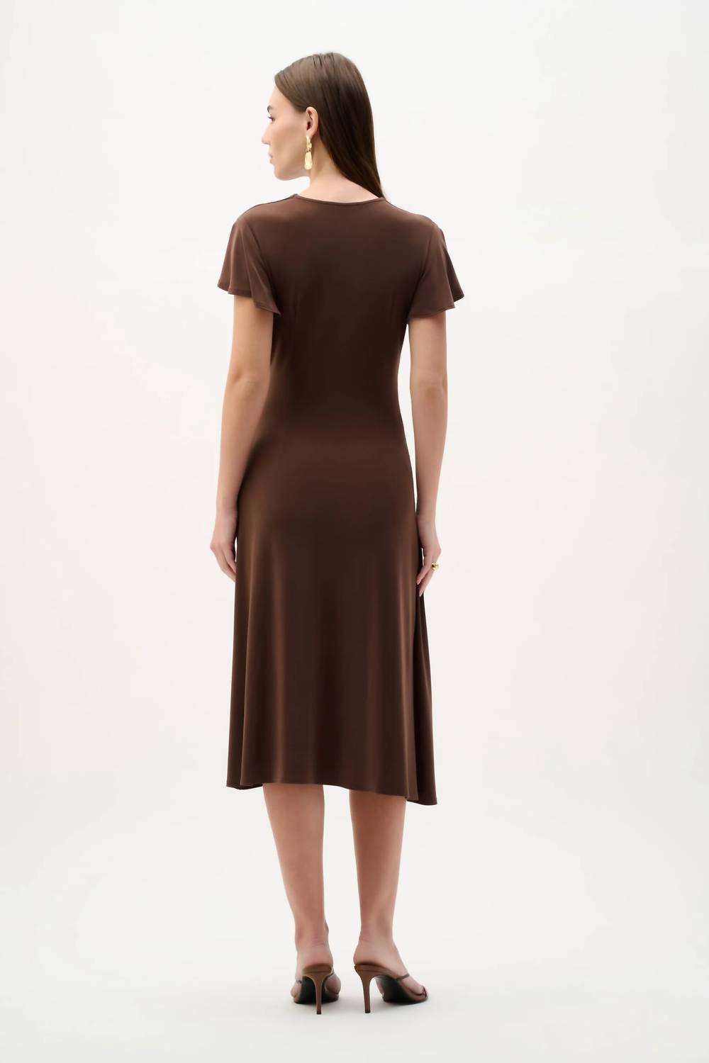 Joseph Ribkoff - Flutter Sleeve Midi Dress