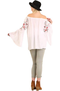 Umgee - Embroidered Bell Sleeve Tunic