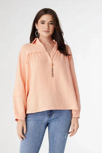 Coco + Carmen - Kacey Long Sleeve Soft Gauze Top
