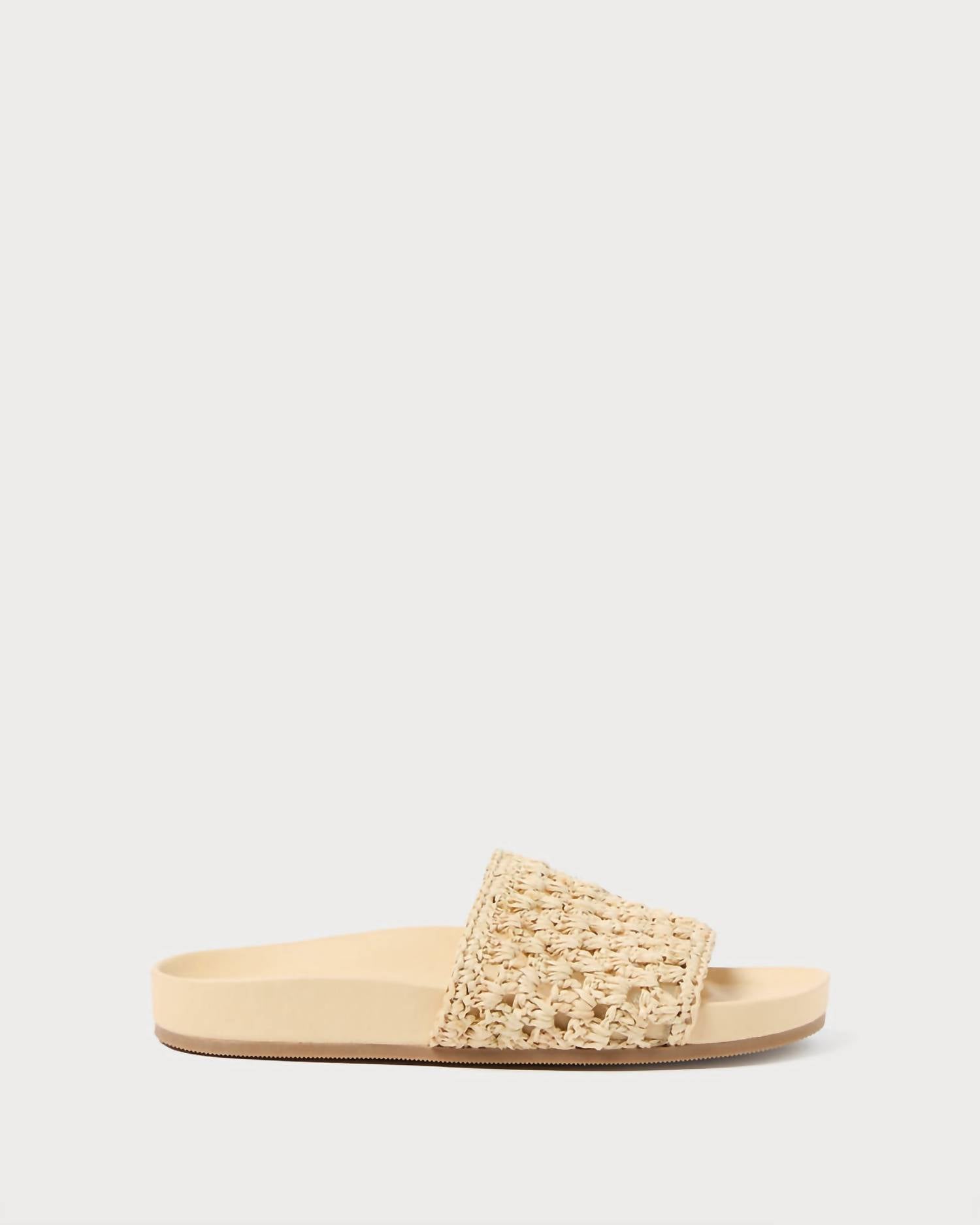 Loeffler Randall - Women's Henri Crochet Straw Sandal