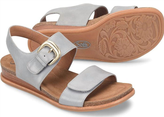 Sofft - Women's Peggie Buckle Accented Wedged Sandal