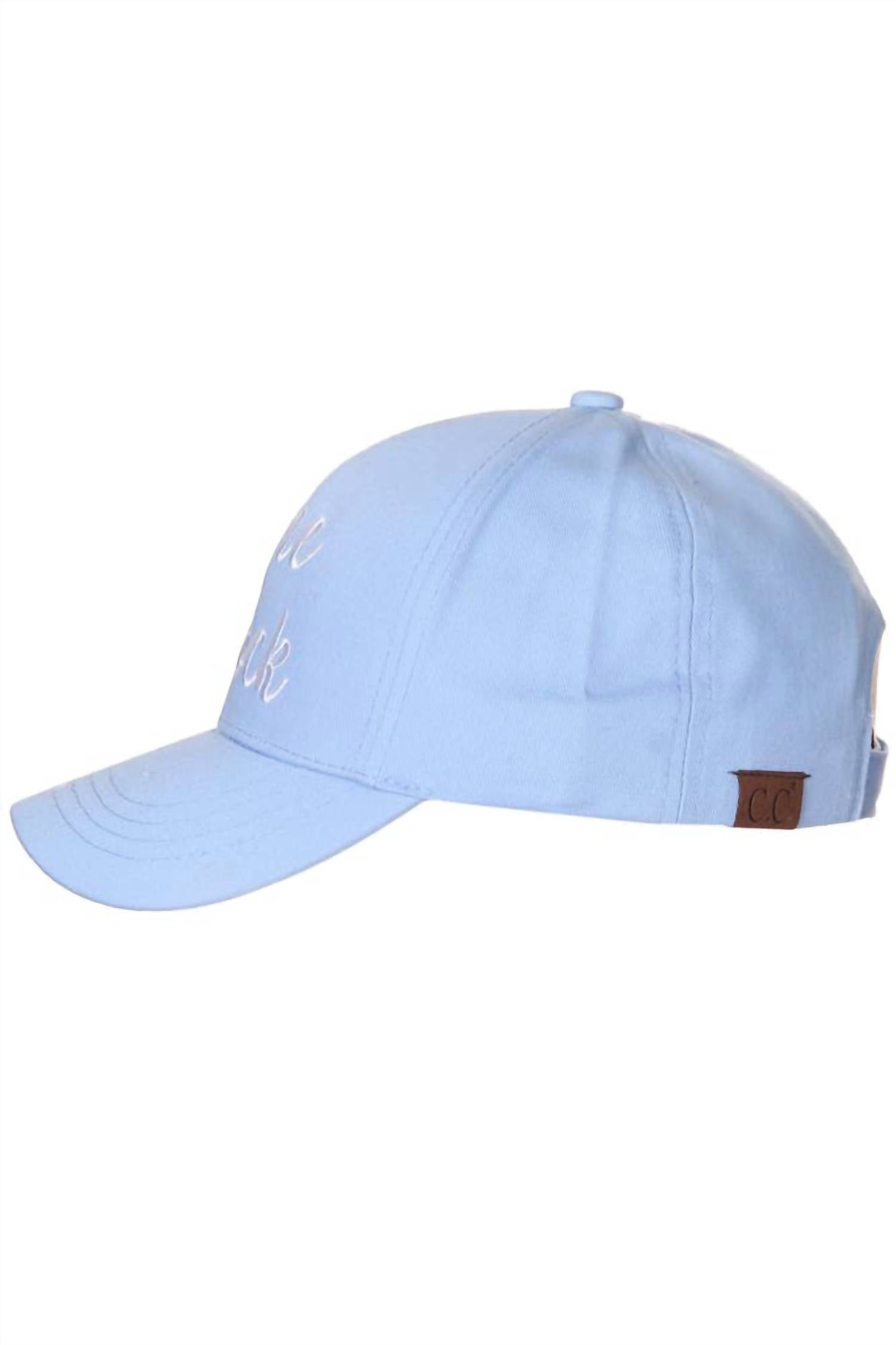 C.C - Women's Wine O'clock Baseball Cap