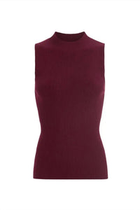Marie Oliver - Mazie Mock Neck Sleeveless Top