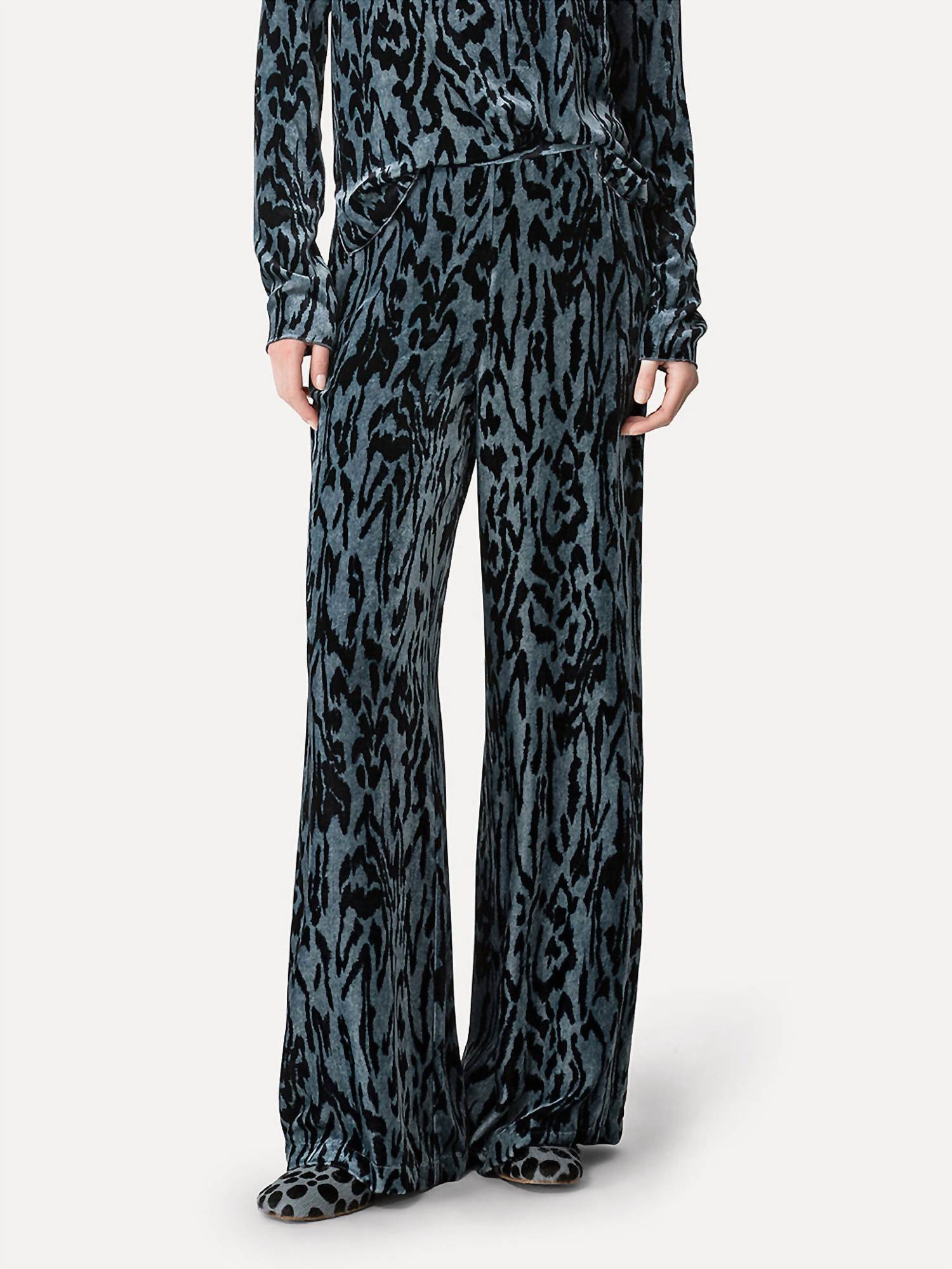Forte Forte - Women's Moiree Print Velvet Pants