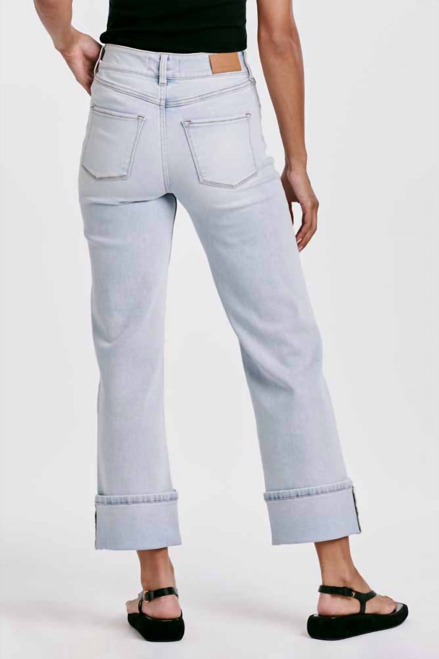 Dear John Denim - Holly Super High Rise Cuffed Straight Leg Jeans