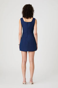French Connection - Birdie Linen Square Neck Mini Dress