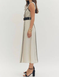 Entro - Belted Midi Dress