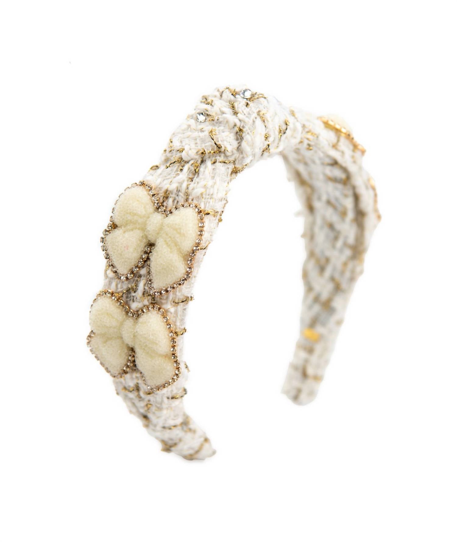 Bari Lynn - Girl's Knot Tweed Bow Headband