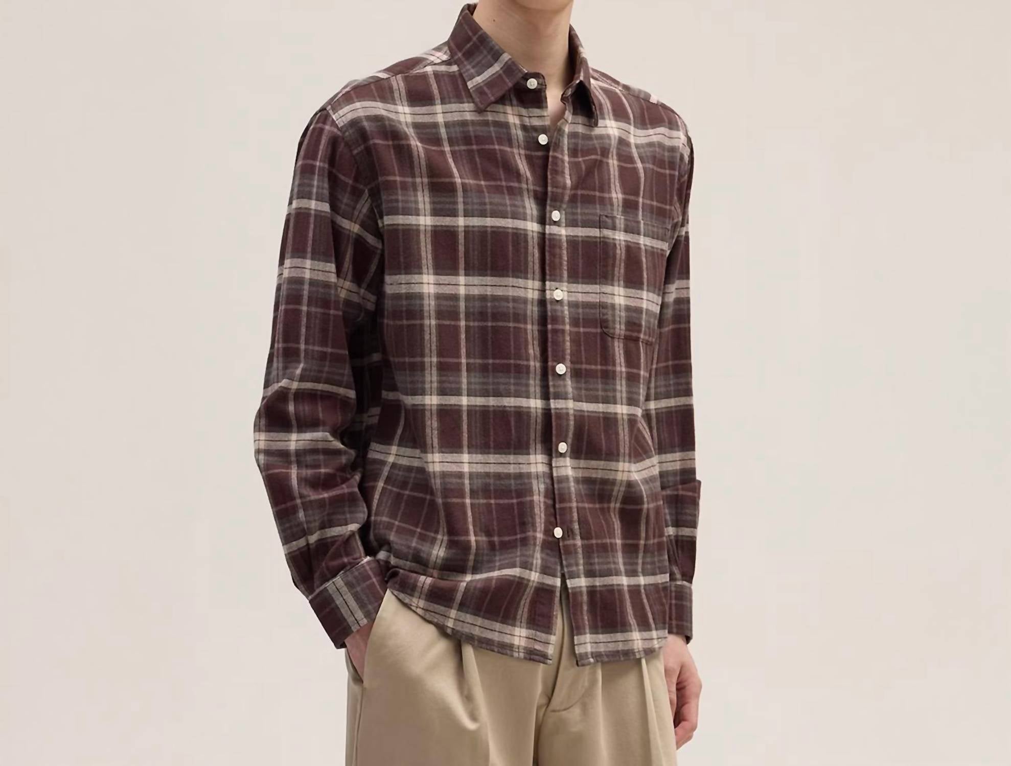Nn07 - Deon Long Sleeve Flannel Shirt