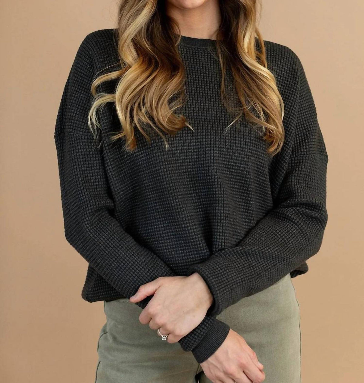 Tea N Rose - Kodi Textured Sweater