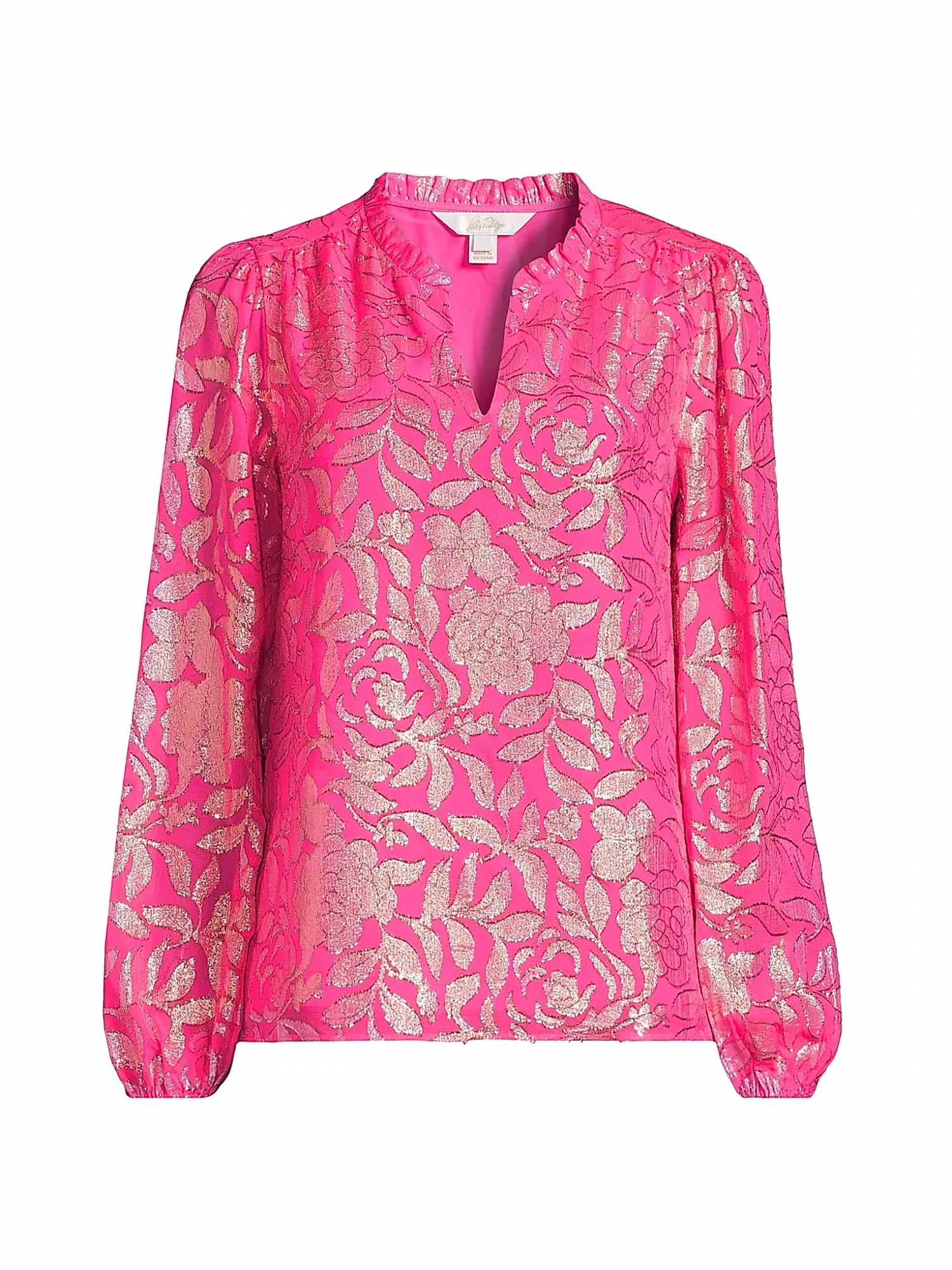 Lilly Pulitzer - Gianna Silk Long-sleeve Blouse