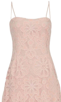 Lela Rose - Women's Floral Lace Midi Dress