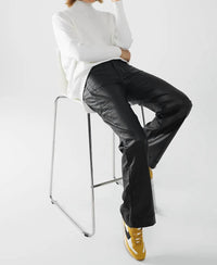 Q2 - Faux Leather Wide Leg Pants
