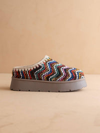OASIS SOCIETY Women's Brandi Platform Cozy Mule Slipper in multi - women's shoe