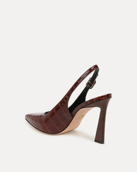 Veronica Beard - Women's Callie Croc-embossed Slingback Pump
