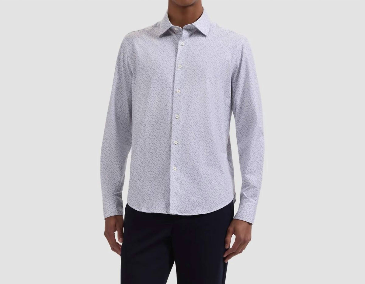 Bugatchi Uomo - James OoohCotton Leaf Print Shirt