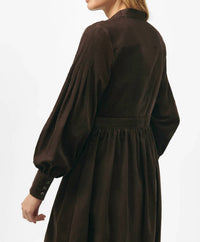 Brooks Brothers - Corduroy A-line Shirt Midi Dress