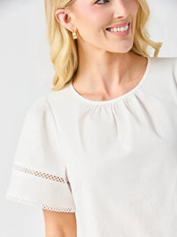 Mary Square - Tabby Flutter Sleeves Top