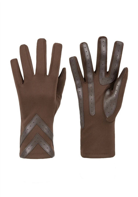 Isotoner - Women’s Smartdri Chevron Touchscreen Gloves