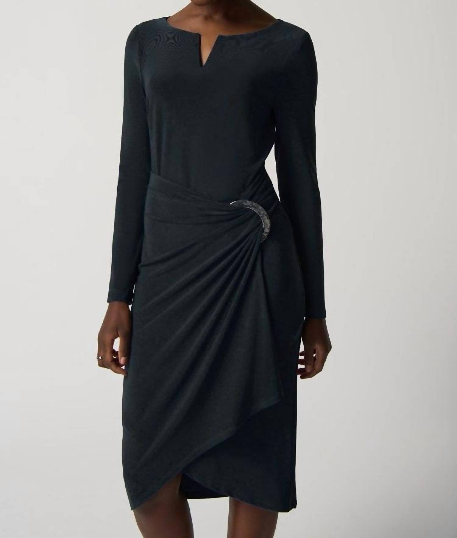 Joseph Ribkoff Long-sleeve Sheath Dress in nightfall - women's dress