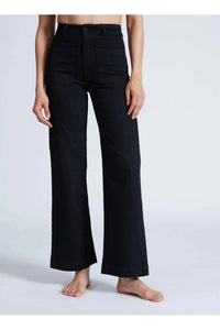 ASKK NY Sailor Wide Leg Pants in black resin - women's pants - view 4