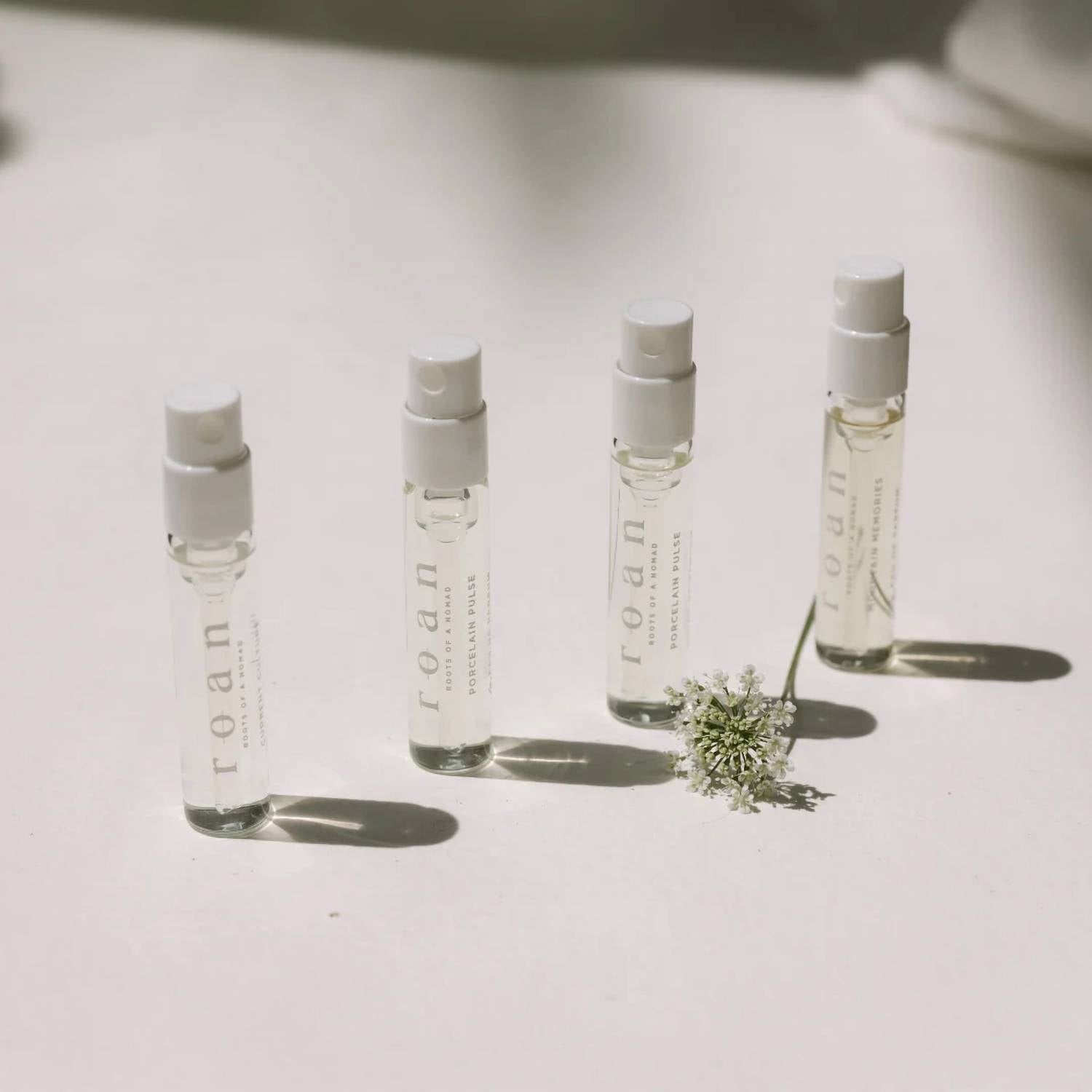 Roan - Unisex Discovery Set Clean Tea-based Fragrance - 4x2ml Vials