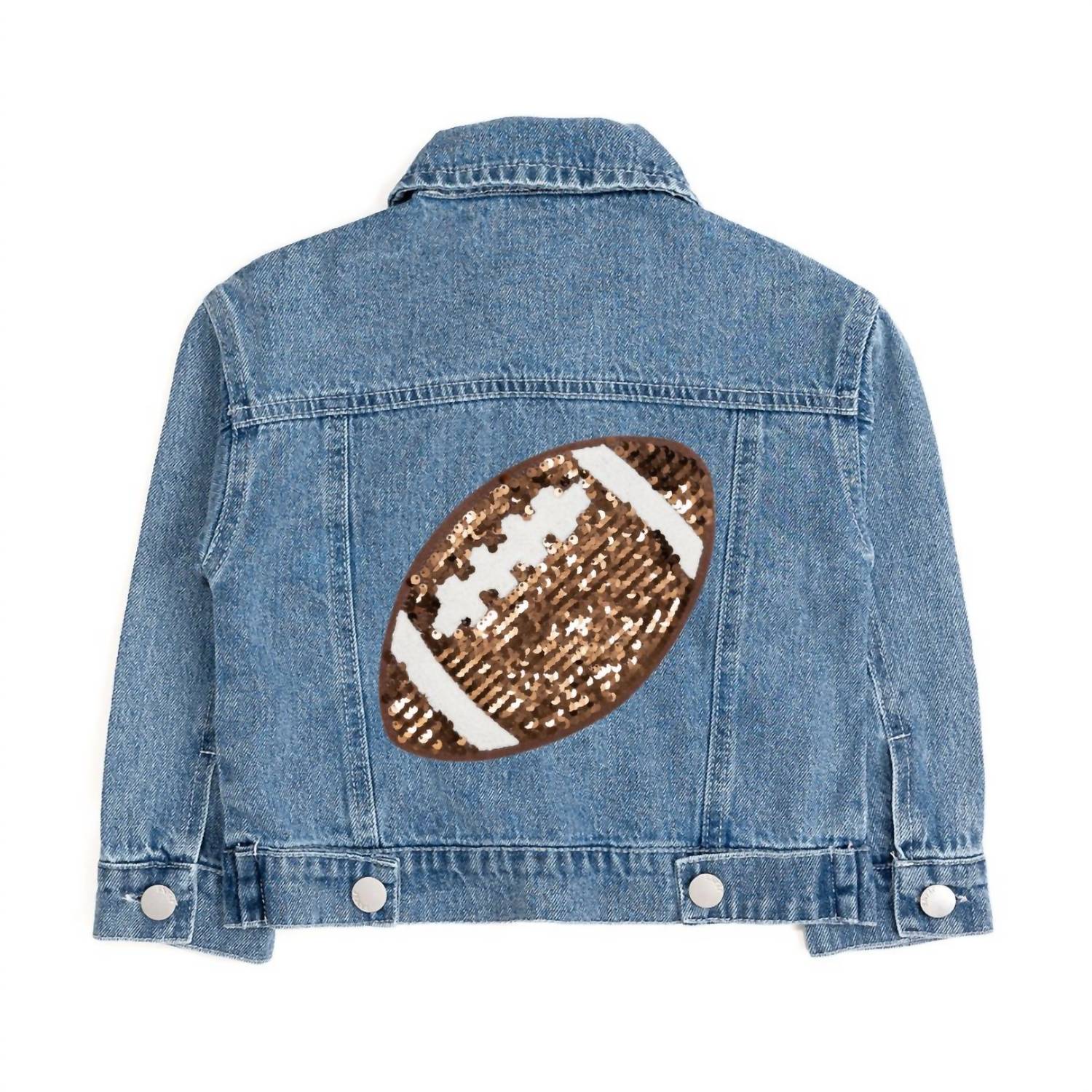 Sweet Wink - GAME DAY FOOTBALL SEQUIN PATCH JACKET
