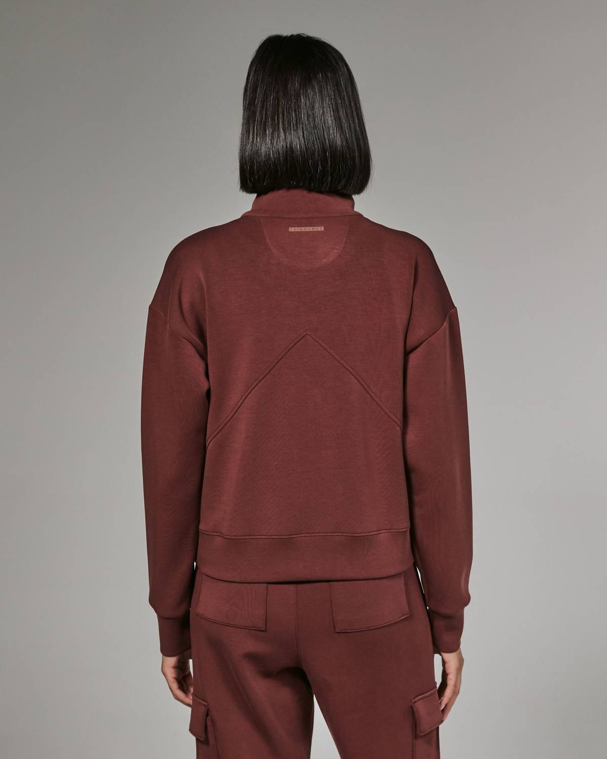 7Diamonds - Rev Crop Quarter Zip Top