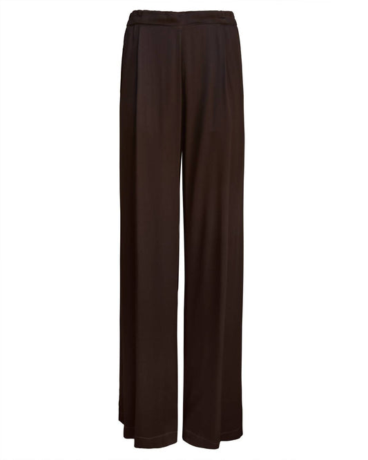 Enza Costa - Straight Pleated Satin Pants