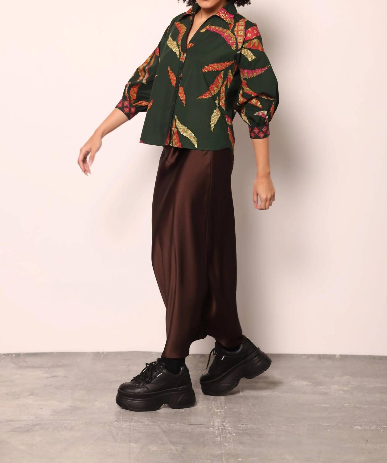 Maude Vivante - Forest Stitch Elsa Top