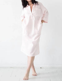 Salua - Oversized Button Down Long Sleep Shirt