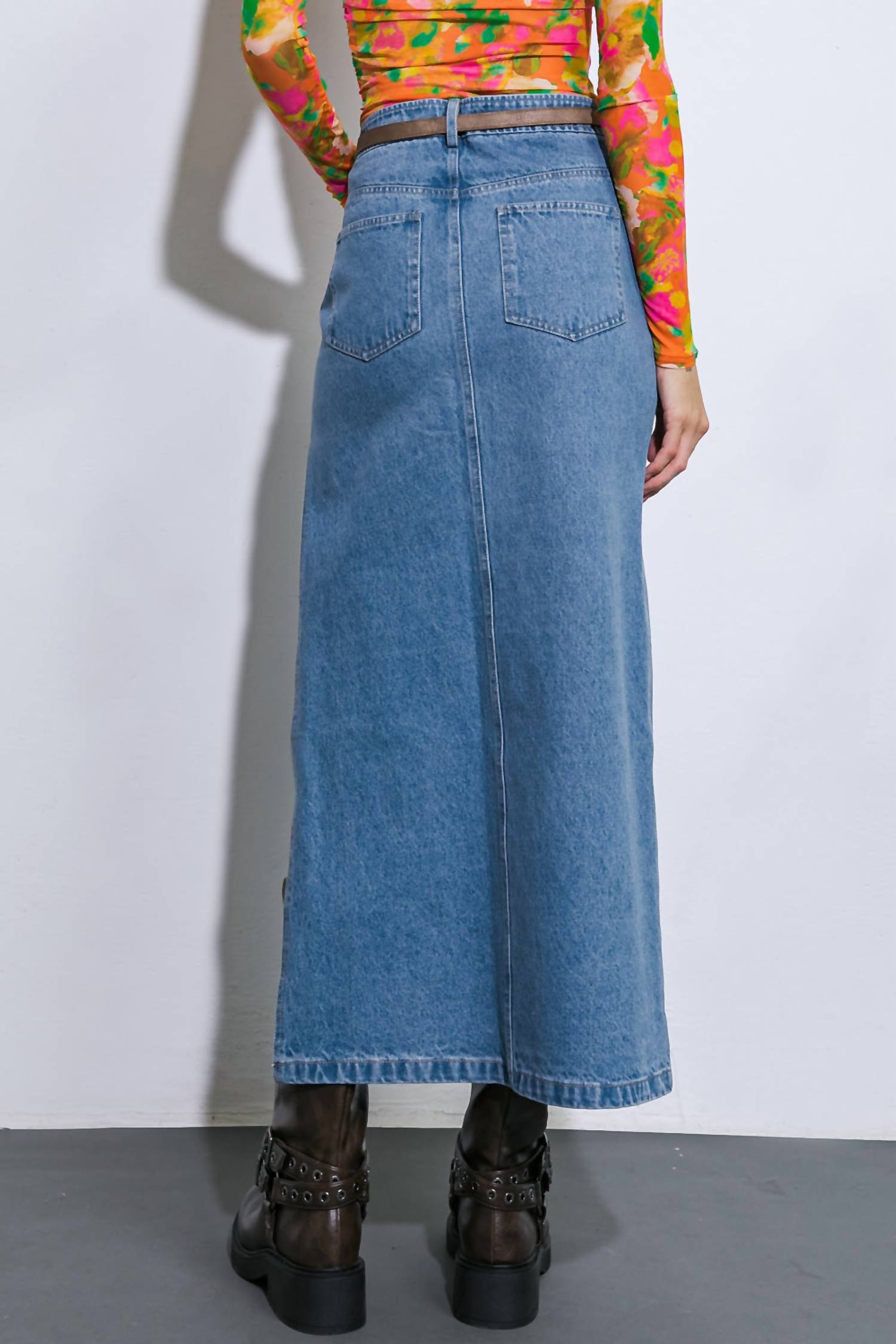 Flying Tomato - Up To Here Denim Skirt