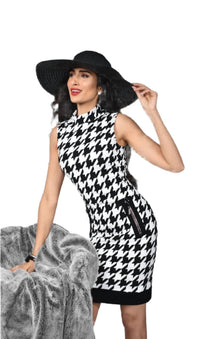 Frank Lyman - Houndstooth Print Mini Dress
