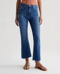 AG Jeans Farrah Boot Crop Jean in alibi destructed - women's jeans - detail view