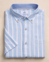 Southern Tide - Linen Rayon Smock Stripe Sport Shirt