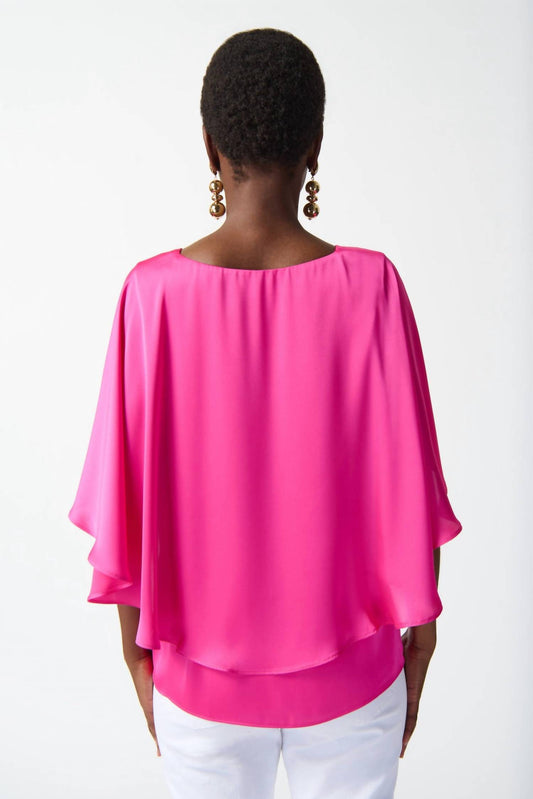 Joseph Ribkoff - V-neck Flutter Sleeve Pullover