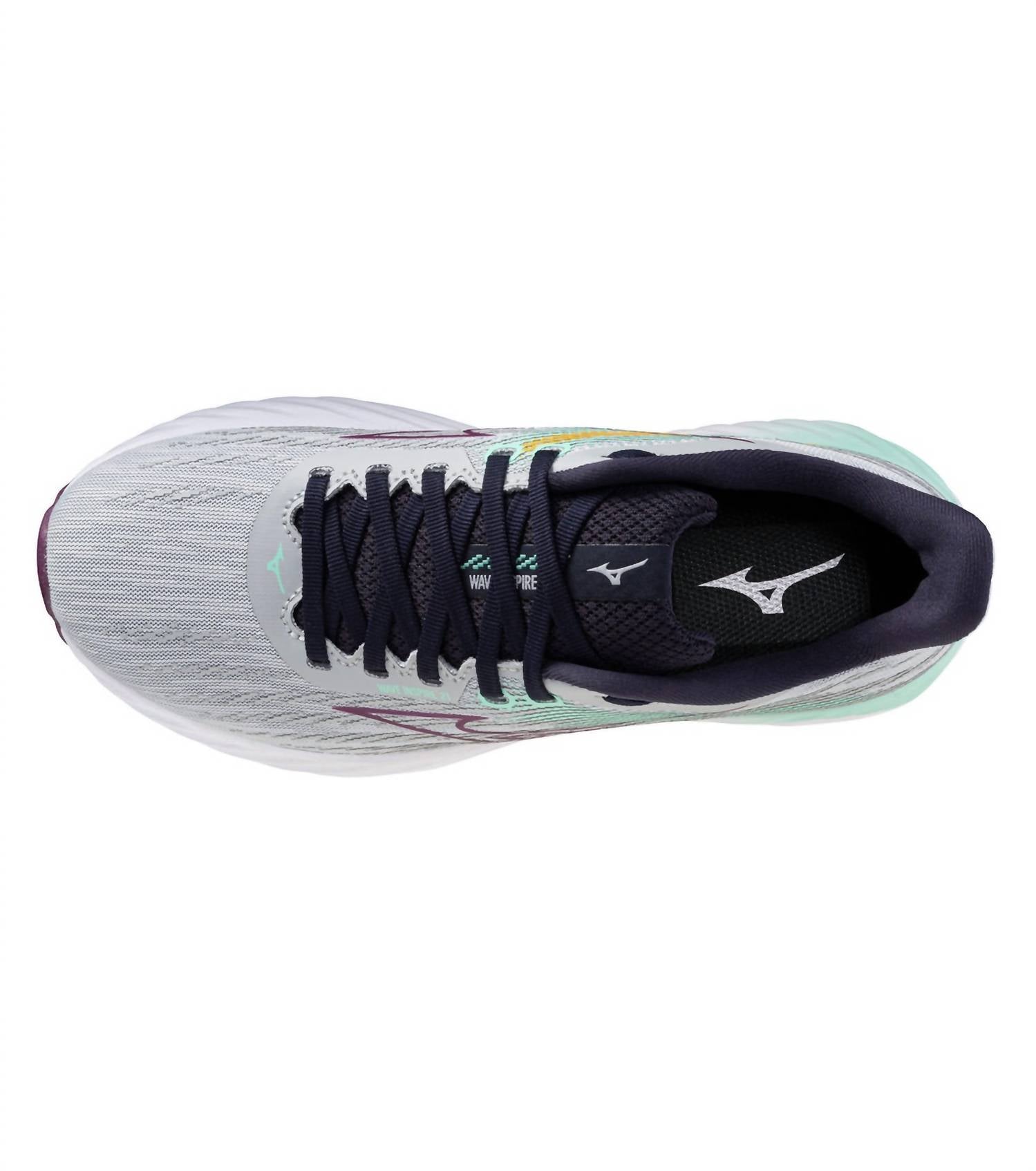 MIZUNO Women's Inspire 21 Running Shoes in gray navy - women's shoe - view 4