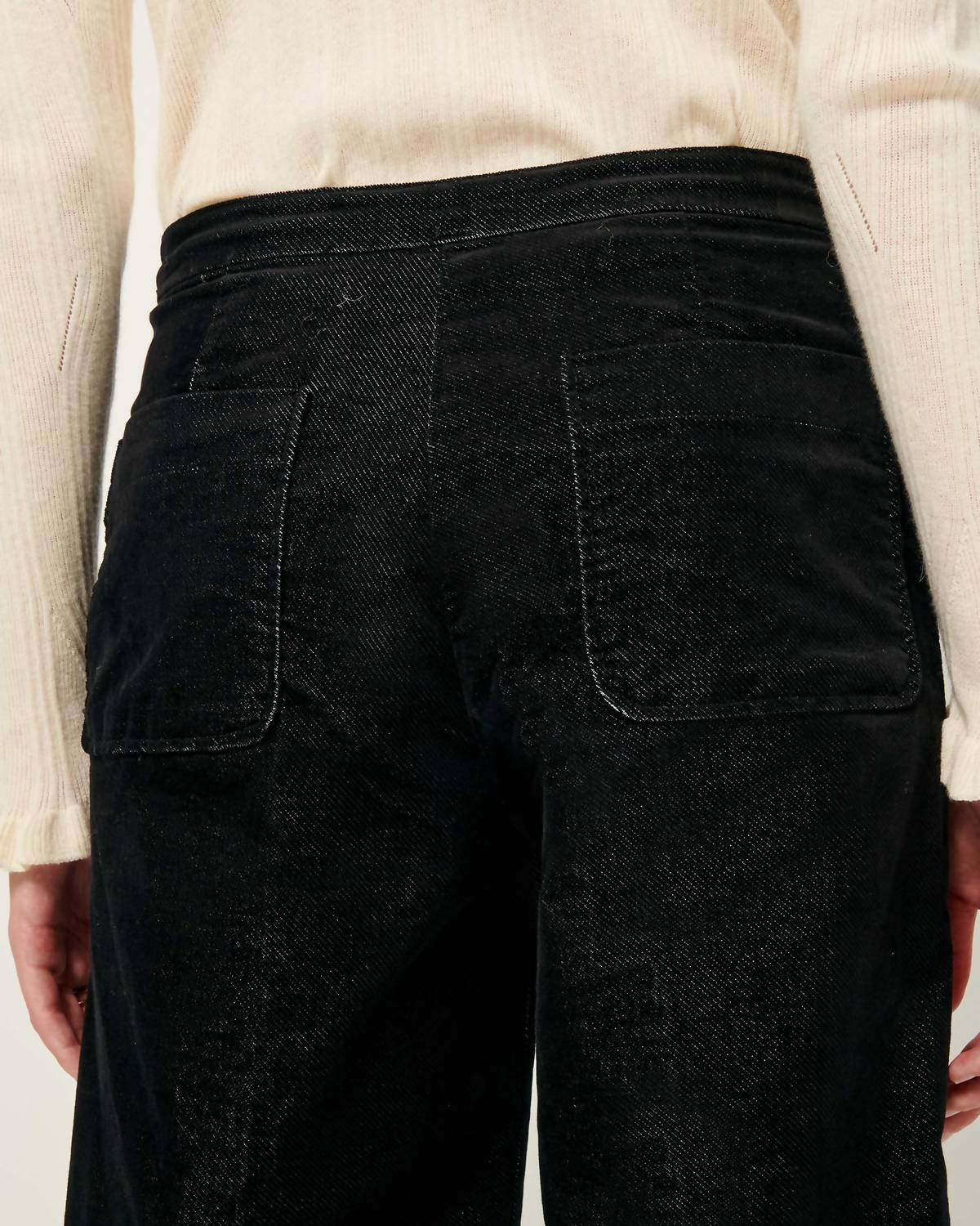 Sessun - Alvelvet Straight-leg Trouser Pants