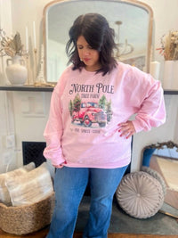 Southern Attitude - North Pole Tree Farm Sweatshirt