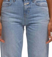 CLOSED Briston Mid Waist Relaxed Fit Jeans in blue - women's jeans - detail view