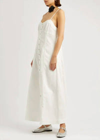 Free People Women's Just Jill Maxi Dress in ivory - women's dress - detail view