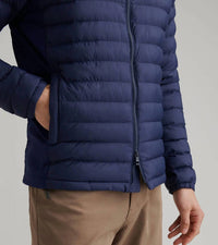 PETER MILLAR Apex Quilted Puffer Jacket in navy - women's jacket - alternate view