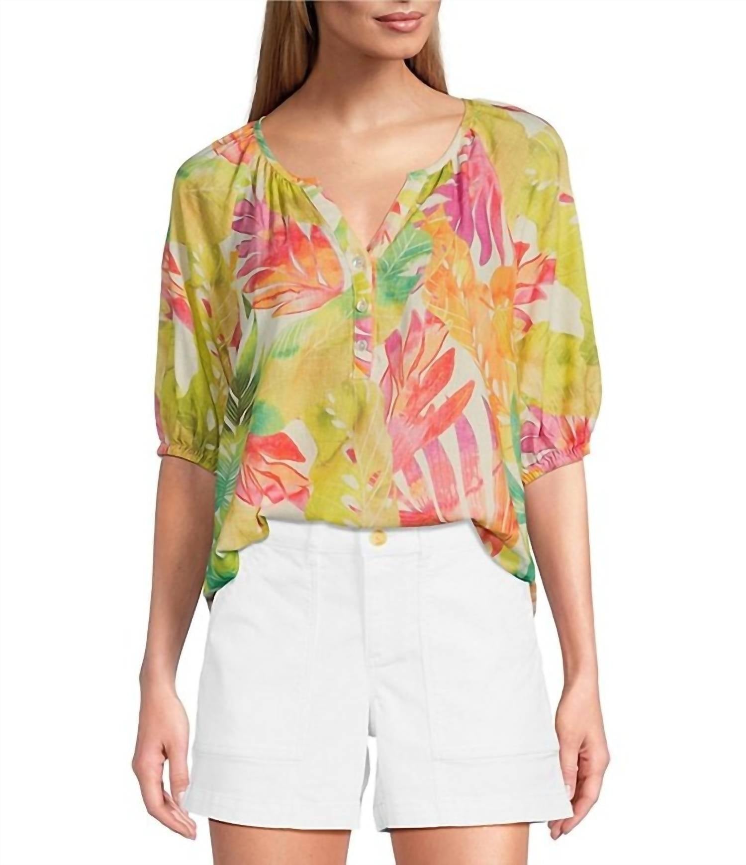 Tommy Bahama - Tropicana Isle Puff Sleeve Top