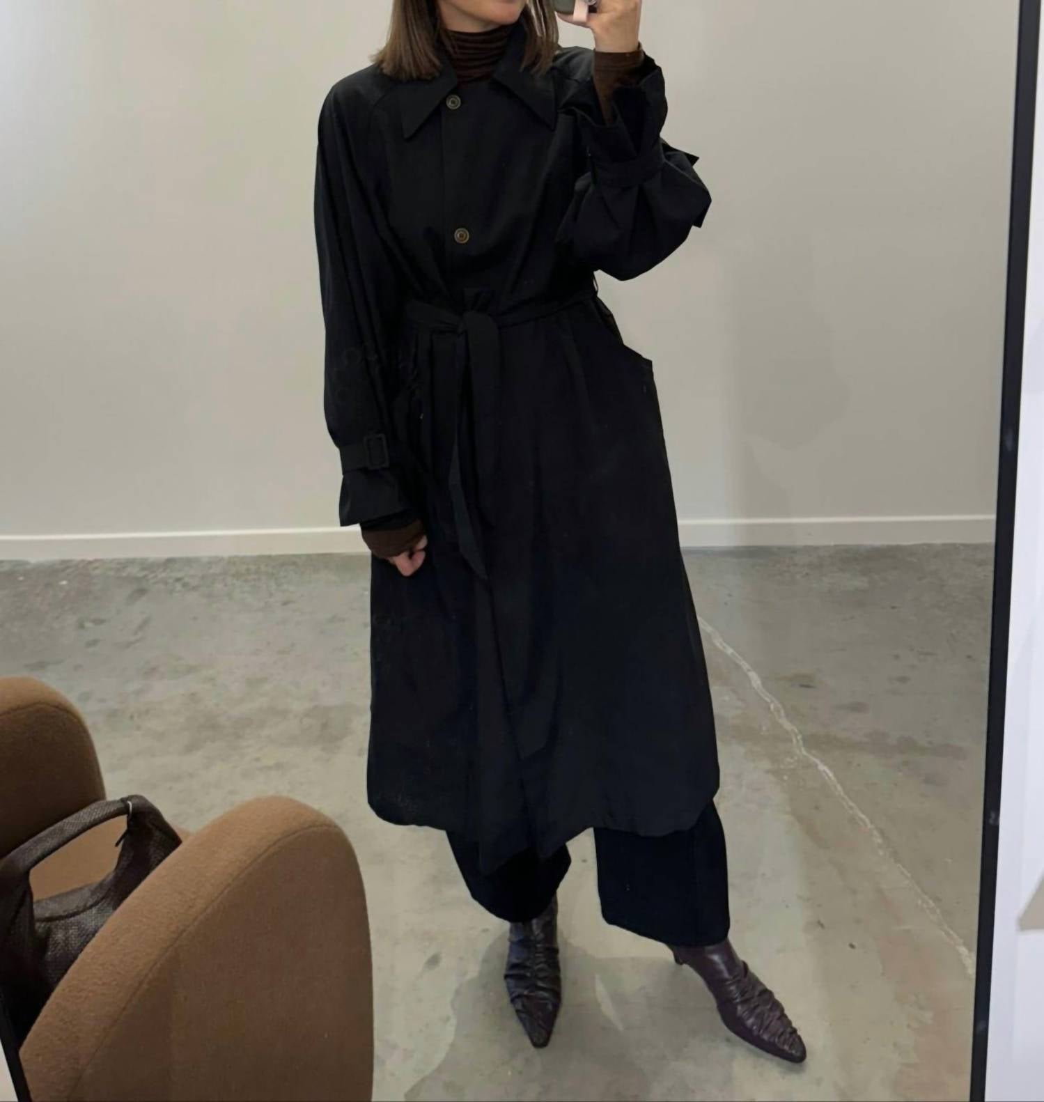 K-Fashion - Long Trench Coat